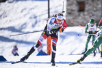 09.02.2020, xkvx, Biathlon IBU Cup Martell, Massenstart Herren, v.l. Nikolaus Leitinger (Austria) in aktion / in action competes