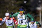 09.02.2020, xkvx, Biathlon IBU Cup Martell, Massenstart Herren, v.l. Luca Ghiglione (Italy) in aktion / in action competes