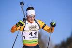 09.02.2020, xkvx, Biathlon IBU Cup Martell, Massenstart Herren, v.l. Justus Strelow (Germany) in aktion / in action competes
