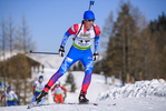 09.02.2020, xkvx, Biathlon IBU Cup Martell, Massenstart Herren, v.l. Alexey Slepov (Russia) in aktion / in action competes