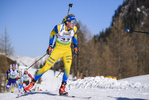 09.02.2020, xkvx, Biathlon IBU Cup Martell, Massenstart Herren, v.l. Emil Nykvist (Sweden) in aktion / in action competes