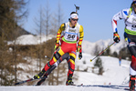 09.02.2020, xkvx, Biathlon IBU Cup Martell, Massenstart Herren, v.l. Pjotr Karel A Dielen (Belgium) in aktion / in action competes