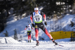 09.02.2020, xkvx, Biathlon IBU Cup Martell, Massenstart Herren, v.l. Sturla Holm Laegreid (Norway) in aktion / in action competes