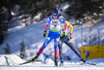 09.02.2020, xkvx, Biathlon IBU Cup Martell, Massenstart Herren, v.l. Vasilii Tomshin (Russia) in aktion / in action competes