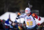 13.02.2020, xkvx, Biathlon IBU Weltmeisterschaft Antholz, Mixed Staffel, v.l. Felix Leitner (Austria) in aktion / in action competes
