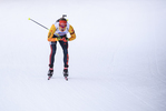 13.02.2020, xkvx, Biathlon IBU Weltmeisterschaft Antholz, Mixed Staffel, v.l. Benedikt Doll (Germany) in aktion / in action competes