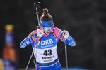 14.02.2020, xkvx, Biathlon IBU Weltmeisterschaft Antholz, Sprint Damen, v.l. Svetlana Mironova (Russia) in aktion / in action competes