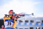 15.02.2020, xkvx, Biathlon IBU Weltmeisterschaft Antholz, Sprint Herren, v.l. Benedikt Doll (Germany) in aktion am Schiessstand / at the shooting range
