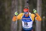 15.02.2020, xkvx, Biathlon IBU Weltmeisterschaft Antholz, Sprint Herren, v.l. Johannes Kuehn (Germany) in aktion / in action competes