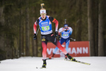 20.02.2020, xkvx, Biathlon IBU Weltmeisterschaft Antholz, Single Mixed Staffel, v.l. Johannes Thingnes Boe (Norway) in aktion / in action competes