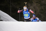 20.02.2020, xkvx, Biathlon IBU Weltmeisterschaft Antholz, Single Mixed Staffel, v.l. Johannes Thingnes Boe (Norway) in aktion / in action competes