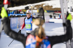 20.02.2020, xkvx, Biathlon IBU Weltmeisterschaft Antholz, Single Mixed Staffel, v.l. Johannes Thingnes Boe (Norway) und Marte Olsbu Roiseland (Norway) gewinnt die Goldmedaille / wins the gold medal