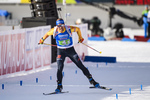 20.02.2020, xkvx, Biathlon IBU Weltmeisterschaft Antholz, Single Mixed Staffel, v.l. Erik Lesser (Germany) im Ziel / in the finish