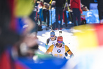 22.02.2020, xkvx, Biathlon IBU Weltmeisterschaft Antholz, Staffel Herren, v.l. Arnd Peiffer (Germany) in aktion / in action competes
