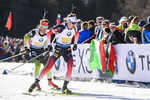 22.02.2020, xkvx, Biathlon IBU Weltmeisterschaft Antholz, Staffel Herren, v.l. Tarjei Boe (Norway) in aktion / in action competes