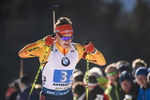 22.02.2020, xkvx, Biathlon IBU Weltmeisterschaft Antholz, Staffel Herren, v.l. Benedikt Doll (Germany) in aktion / in action competes