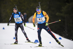 01.03.2020, xkvx, Biathlon DSV Deutschlandpokal Ruhpolding, Staffel - maennlich, v.l. Oscar Barchewitz (Germany)  / 