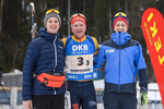 01.03.2020, xkvx, Biathlon DSV Deutschlandpokal Ruhpolding, Staffel - maennlich, v.l. Lucas Lechner (Germany), Tim Grotian (Germany) und Raphael Lankes (Germany)  / 