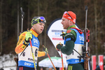 01.03.2020, xkvx, Biathlon DSV Deutschlandpokal Ruhpolding, Staffel - maennlich, v.l. Oscar Barchewitz (Germany) und Max Barchewitz (Germany)  / 