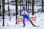 12.03.2020, xkvx, Biathlon IBU Weltcup Kontiolathi, Sprint Herren, v.l. Alexander Loginov (Russia) in aktion / in action competes