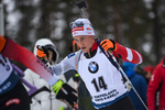 12.03.2020, xkvx, Biathlon IBU Weltcup Kontiolathi, Sprint Herren, v.l. Felix Leitner (Austria) in aktion / in action competes