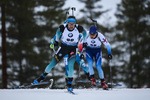 12.03.2020, xkvx, Biathlon IBU Weltcup Kontiolathi, Sprint Herren, v.l. Simon Desthieux (France) in aktion / in action competes
