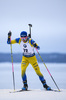 12.03.2020, xkvx, Biathlon IBU Weltcup Kontiolathi, Sprint Herren, v.l. Jesper Nelin (Sweden) in aktion / in action competes
