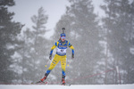 13.03.2020, xkvx, Biathlon IBU Weltcup Kontiolathi, Sprint Damen, v.l. Mona Brorsson (Sweden) in aktion / in action competes