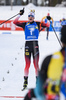 14.03.2020, xkvx, Biathlon IBU Weltcup Kontiolathi, Verfolgung Herren, v.l. Johannes Thingnes Boe (Norway) im Ziel / in the finish