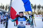 14.03.2020, xkvx, Biathlon IBU Weltcup Kontiolathi, Verfolgung Damen, v.l. Julia Simon (France) im Ziel / in the finish