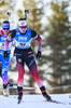 14.03.2020, xkvx, Biathlon IBU Weltcup Kontiolathi, Verfolgung Damen, v.l. Synnoeve Solemdal (Norway) in aktion / in action competes