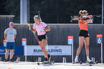 14.07.2020, xkvx, Biathlon Training Ruhpolding, v.l. Marlene Fichtner, Johanna Puff, Lena Hartl  