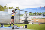 27.09.2020, xkvx, City Biathlon Wiesbaden 2020, v.l. Julia Simon (France) in aktion am Schiessstand / at the shooting range