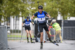 27.09.2020, xkvx, City Biathlon Wiesbaden 2020, v.l. Quentin Fillon Maillet (France) in aktion / in action competes