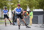 27.09.2020, xkvx, City Biathlon Wiesbaden 2020, v.l. Benedikt Doll (Germany) in aktion / in action competes
