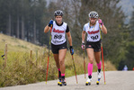 09.10.2020, xkvx, Biathlon, Deutschlandpokal Notschrei, Berglauf - weiblich, v.l. Sophie Spark, Julia Kink