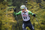 10.10.2020, xkvx, Biathlon, Deutschlandpokal Notschrei, Sprint - maennlich, v.l. Moritz Dettenkofer