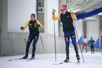 26.10.2020, xkvx, Wintersport - Biathlon Training Oberhof - Skihalle, v.l. Vanessa Voigt (Germany) und Tim Grotian (Germany)