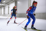 26.10.2020, xkvx, Wintersport - Biathlon Training Oberhof - Skihalle, v.l. Charlotte Gallbronner (Germany) und Marlene Fichtner (Germany)