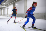26.10.2020, xkvx, Wintersport - Biathlon Training Oberhof - Skihalle, v.l. Charlotte Gallbronner (Germany) und Marlene Fichtner (Germany)