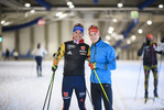 05.11.2020, xkvx, Wintersport - Biathlon Training Oberhof - Skihalle, v.l. David Zobel (Germany) und Benedikt Doll (Germany)