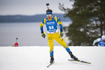 29.11.2020, xkvx, Biathlon IBU Weltcup Kontiolahti, Sprint Herren, v.l. Peppe Femling (Sweden) in aktion / in action competes