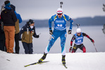29.11.2020, xkvx, Biathlon IBU Weltcup Kontiolahti, Sprint Herren, v.l. Olli Hiidensalo (Finland) in aktion / in action competes