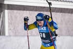 03.12.2020, xkvx, Biathlon IBU Weltcup Kontiolahti, Sprint Herren, v.l. Sebastian Samuelsson (Sweden) in aktion / in action competes