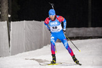 03.12.2020, xkvx, Biathlon IBU Weltcup Kontiolahti, Sprint Herren, v.l. Anton Babikov (Russia) in aktion / in action competes