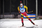 03.12.2020, xkvx, Biathlon IBU Weltcup Kontiolahti, Sprint Herren, v.l. Florent Claude (Belgium) in aktion / in action competes