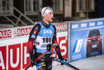03.12.2020, xkvx, Biathlon IBU Weltcup Kontiolahti, Sprint Herren, v.l. Erlend Bjoentegaard (Norway) im Ziel / in the finish