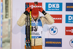 03.12.2020, xkvx, Biathlon IBU Weltcup Kontiolahti, Sprint Herren, v.l. Arnd Peiffer (Germany) bei der Siegerehrung / at the medal ceremony
