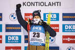 03.12.2020, xkvx, Biathlon IBU Weltcup Kontiolahti, Sprint Herren, v.l. Tarjei Boe (Norway) bei der Siegerehrung / at the medal ceremony