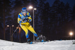 06.12.2020, xkvx, Biathlon IBU Weltcup Kontiolahti, Staffel Herren, v.l. Sebastian Samuelsson (Sweden) in aktion / in action competes